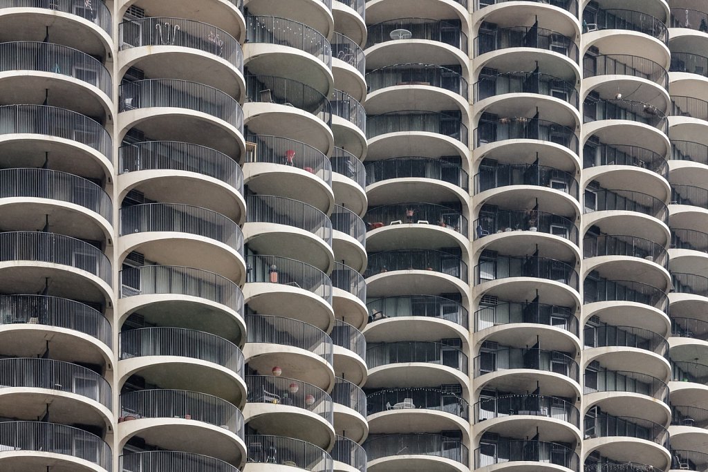 Marina City balconies